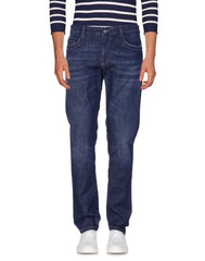 Bikkembergs Sleek Dark Blue Regular Fit Jeans