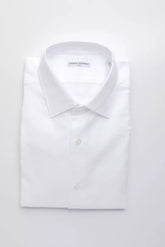 Robert Friedman White Cotton Men's Shirt