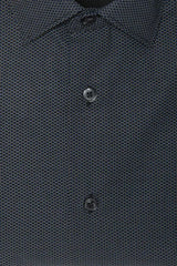 Robert Friedman Black Cotton Men Shirt