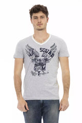 Trussardi Action Gray Cotton Men's T-Shirt