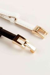 PU Skinny Belt