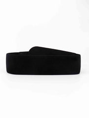 PU Elastic Wide Belt with Alloy Buckle