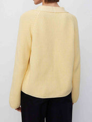 Raglan Sleeve Button Down Cardigan