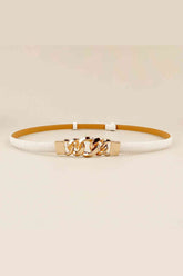 PU Skinny Belt