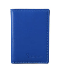 Blue Leather Bifold Wallet