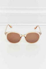 Round Full Rim Polycarbonate Frame Sunglasses