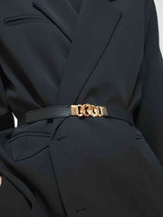 Zinc Alloy Buckle Elastic PU Belt