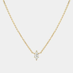 Inlaid Zircon Brass Necklace