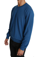 Blue 100% Cashmere DG Logo Pullover