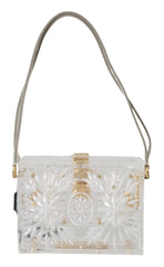 Transparent Crystal Plexi Borse Clutch Padlock BOX Bag