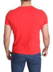Red Graphic Cotton Sunny Milano Print Top T-shirt