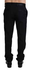 Black Virgin Wool Dress Formal Trouser Pants