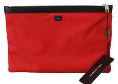 Red Super Pig DG Love Print Hand Pouch Purse