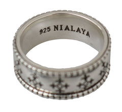 Silver Sterling Cross Logo Authentic Men 925 Ring