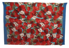 Multicolor Apple Cashmere Foulard Scarf