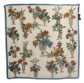 Multicolor Floral Silk Cashmere Foulard Scarf