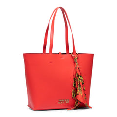 Versace Jeans Red Leather Tall Satchel