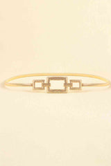 Square Shape Zinc Alloy Buckle Iron Belt