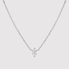 Inlaid Zircon Brass Necklace