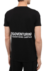Black Cotton Brand Design T-Shirt