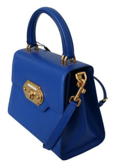 Blue Leather Crossbody Purse Women WELCOME Purse Bag