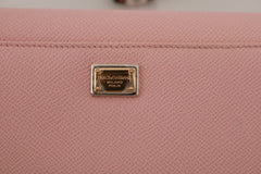 Pink Leather L'amore Bifold Continental Clutch Wallet