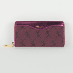 Purple Leather Wallet