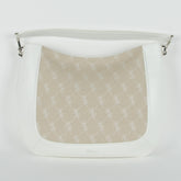 White Bag with a Beige Insert