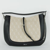 Blumarine Black and Beige Diane Handbag with Insert and Detachable Strap