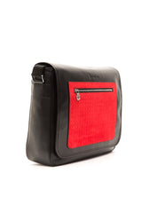 Black Red Messenger Bag