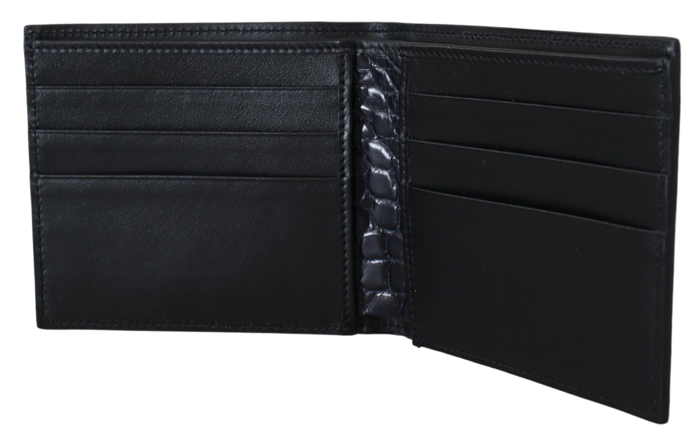 Dolce & Gabbana Elegant Exotic Leather Bifold Wallet