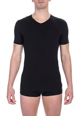 Bikkembergs Black Cotton Men T-Shirt