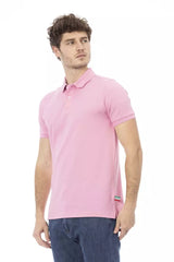 Baldinini Trend Pink Cotton Men Polo