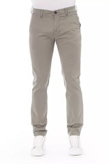 Baldinini Trend Beige Cotton Men Chino Trousers