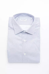 Robert Friedman Light Blue Cotton Men Shirt