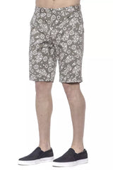 PT Torino Green Cotton Men Bermuda Short