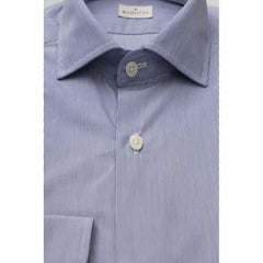 Bagutta Light Blue Cotton Men Shirt