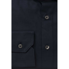 Bagutta Blue Cotton Men Shirt