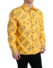 Dolce & Gabbana Elegant Yellow Padded Blouson Jacket
