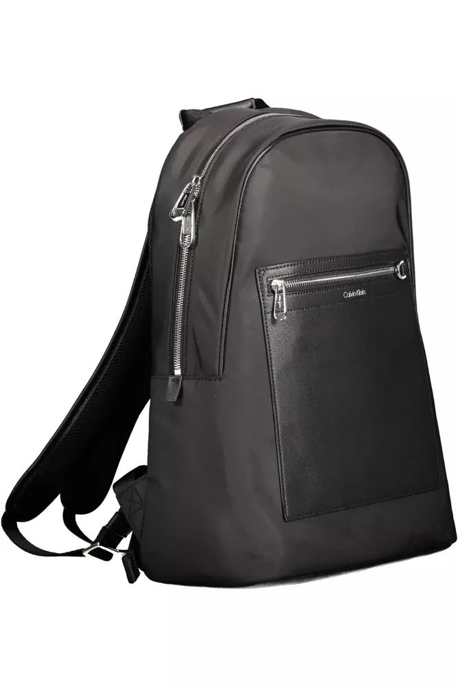 Calvin Klein Sleek Black Designer Backpack with Laptop Pocket
