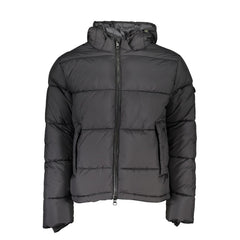 North Sails Eco-Conscious Black Jacket with Removable Hood