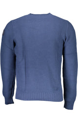 North Sails Chic Blue Round Neck Recycled Fiber Sweater