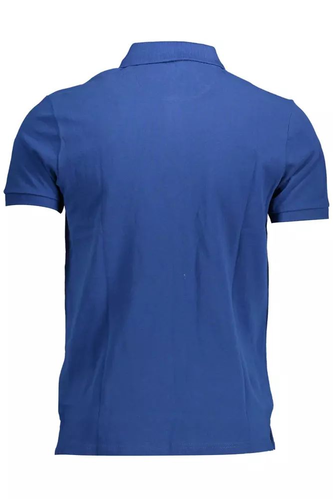 North Sails Chic Blue Short-Sleeved Polo for Sophisticated Style