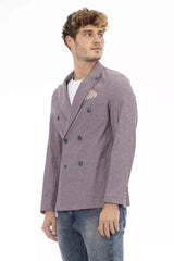 Distretto12 Elegant Purple Fabric Jacket