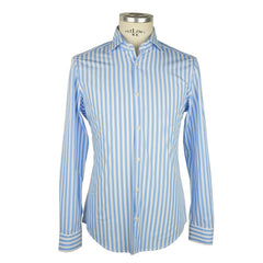 Made in Italy Elegant Striped Milano Cotton Shirt