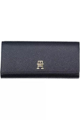 Tommy Hilfiger Elegant Blue Zip Wallet with Phone Compartment