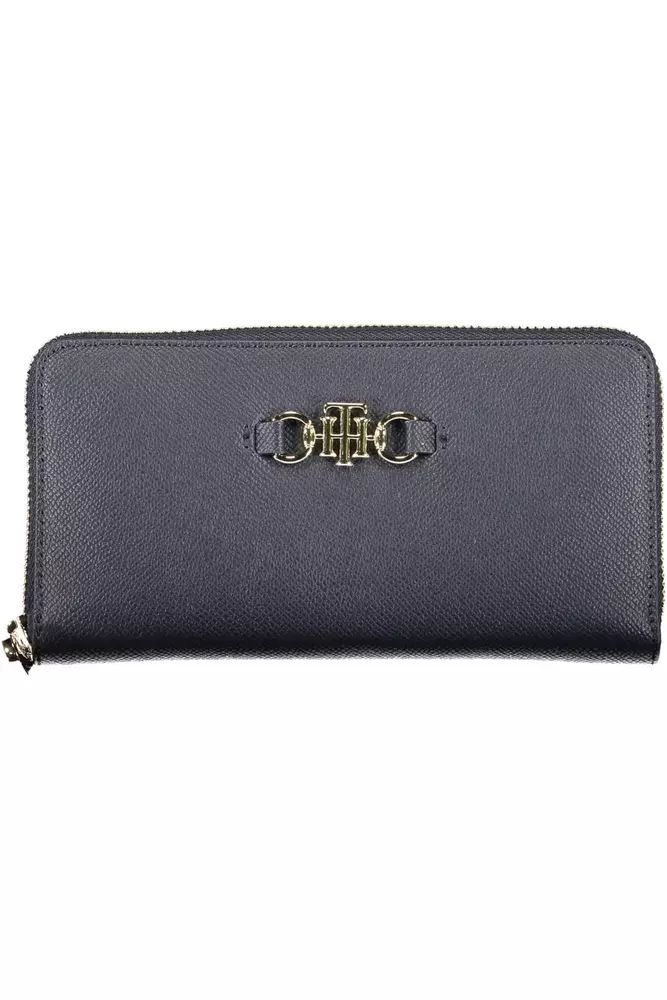Tommy Hilfiger Elegant Blue Wallet with Chic Compartments