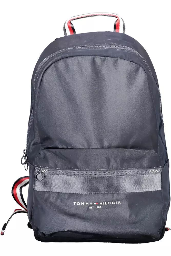 Tommy Hilfiger Sleek Blue Urban Backpack with Laptop Compartment