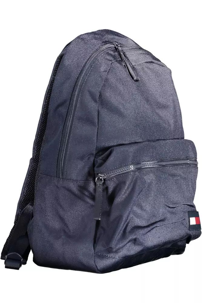 Tommy Hilfiger Sleek Urban Blue Backpack with Logo Detail