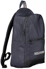 Tommy Hilfiger Sleek Blue Backpack with Laptop Compartment